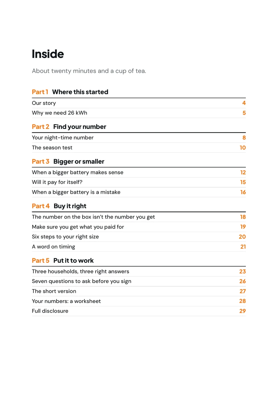 Page 2 of the guide: Inside